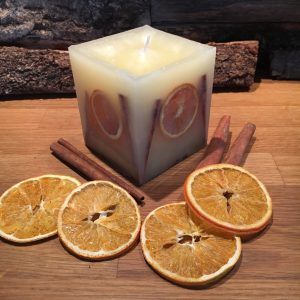 Orangenkerze